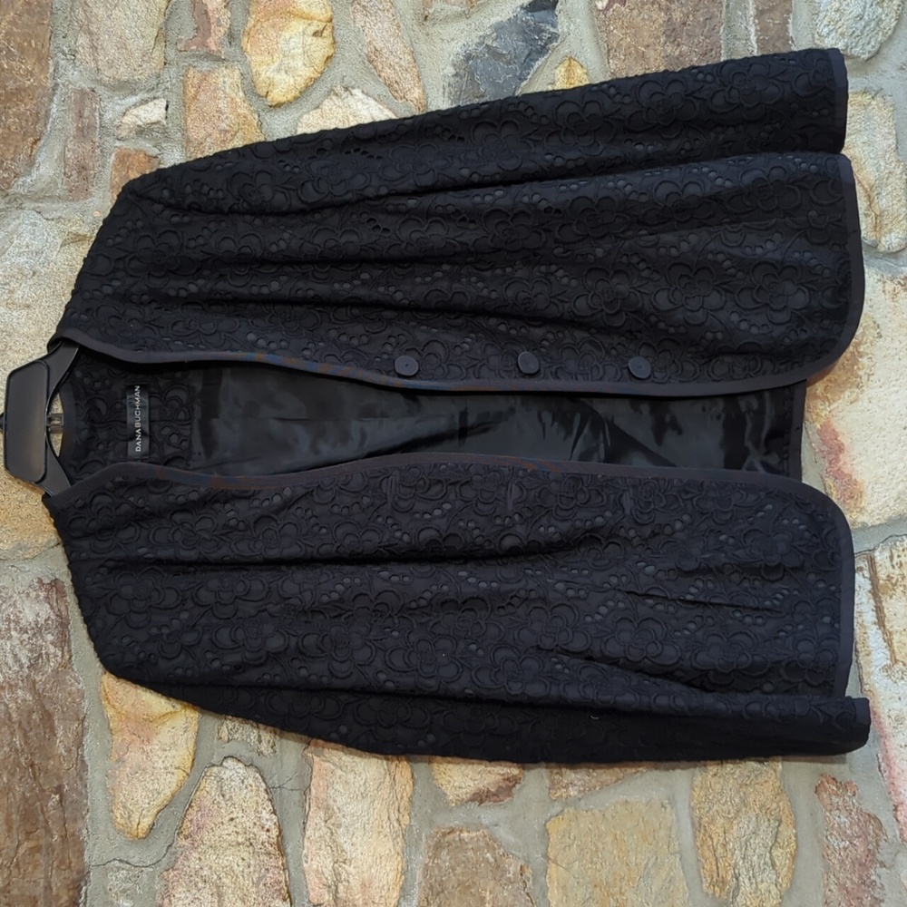 Dana Buchman black lace pencil skirt Suit Set